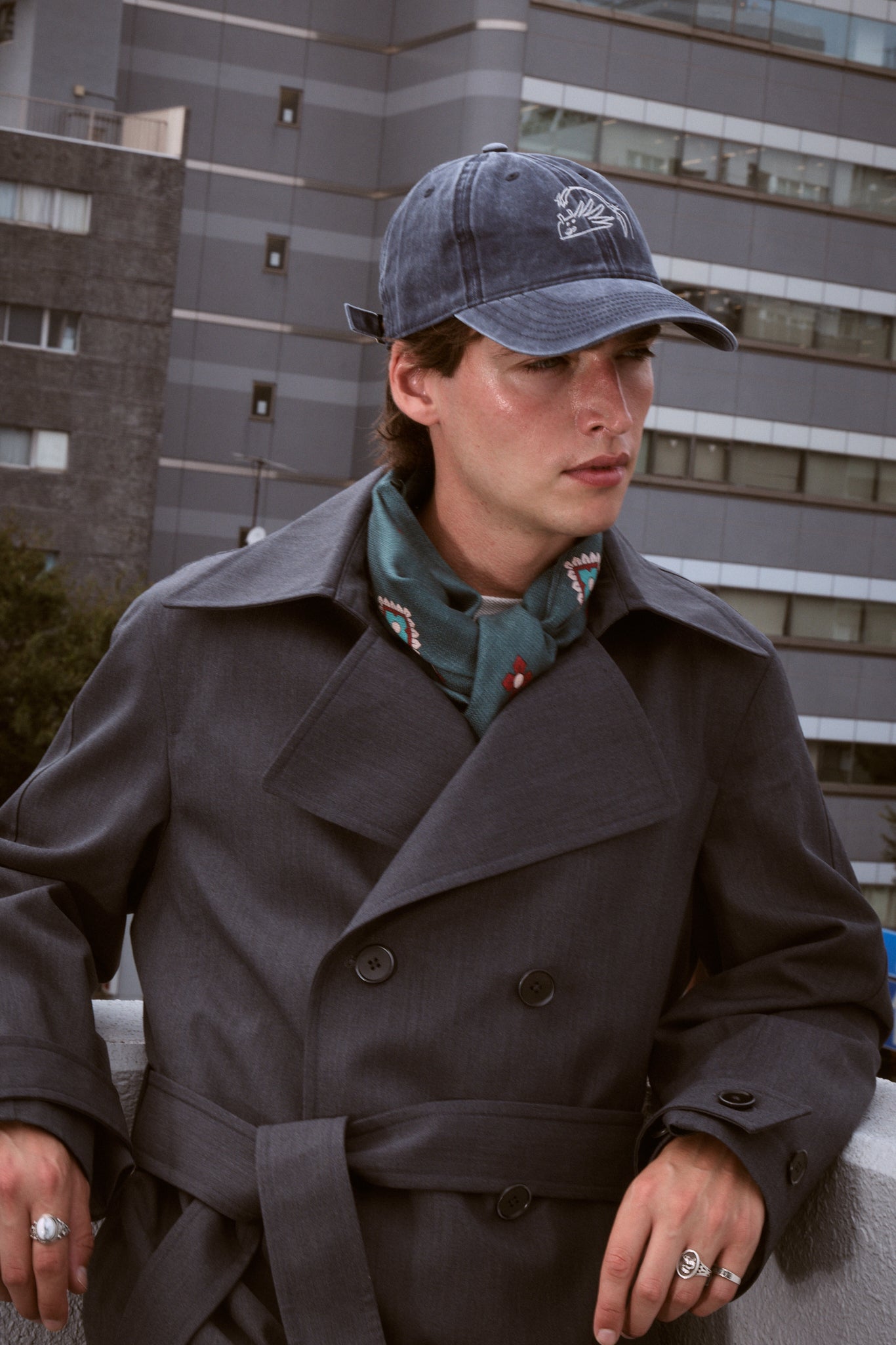 Double-breasted Wool Trench