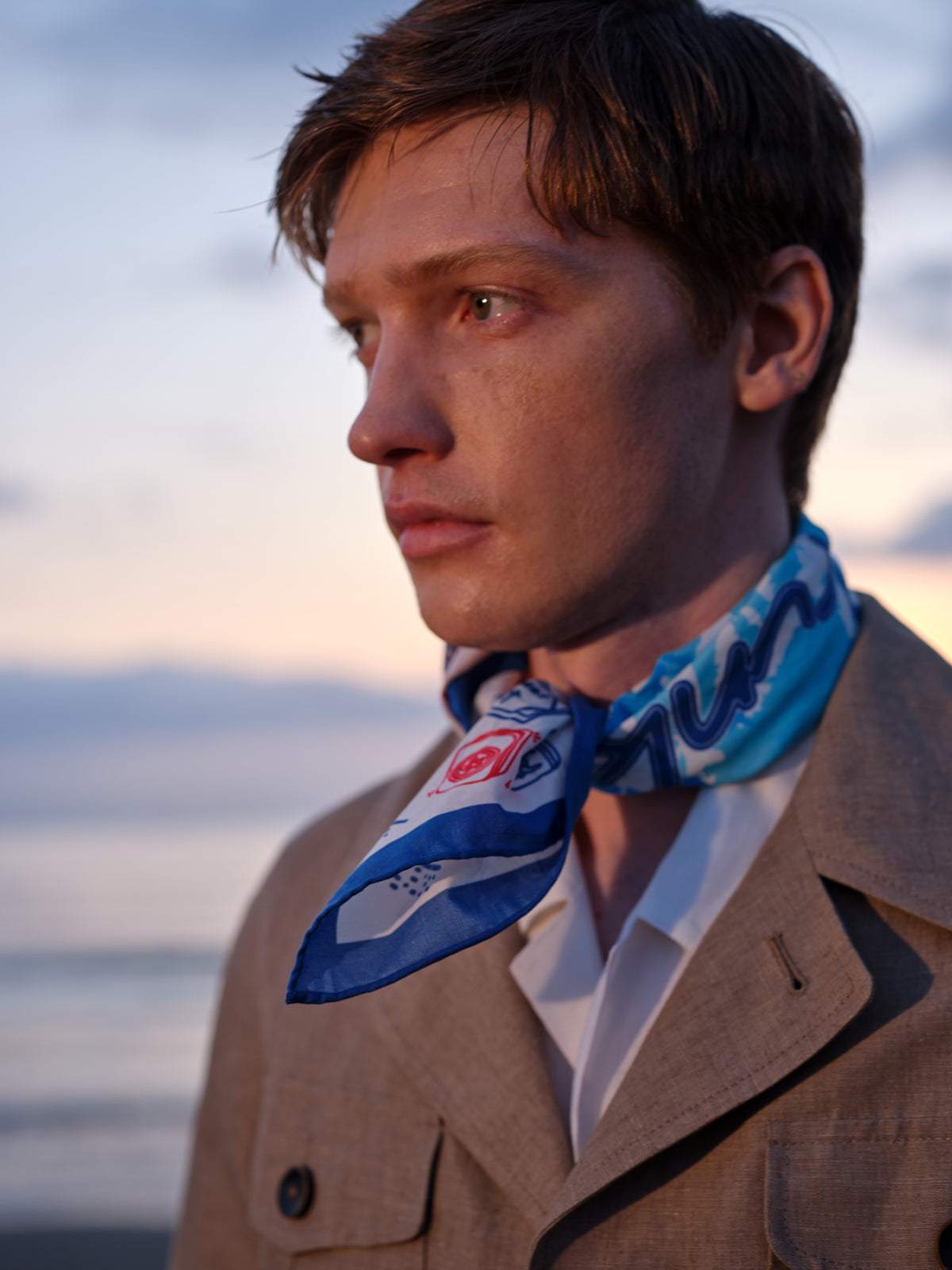 Cotton Print Bandana Scarf