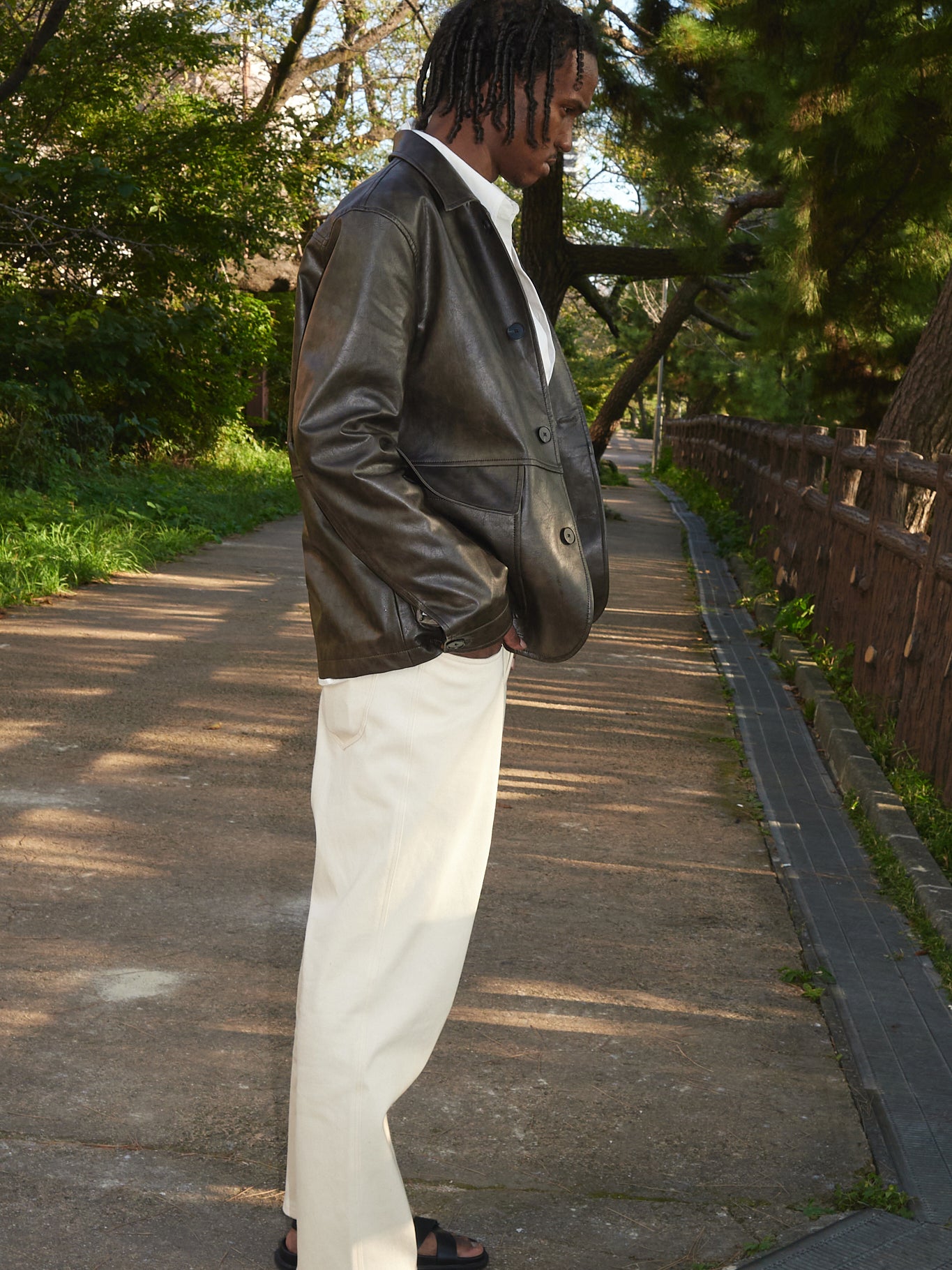 Straight-leg Denim Pants