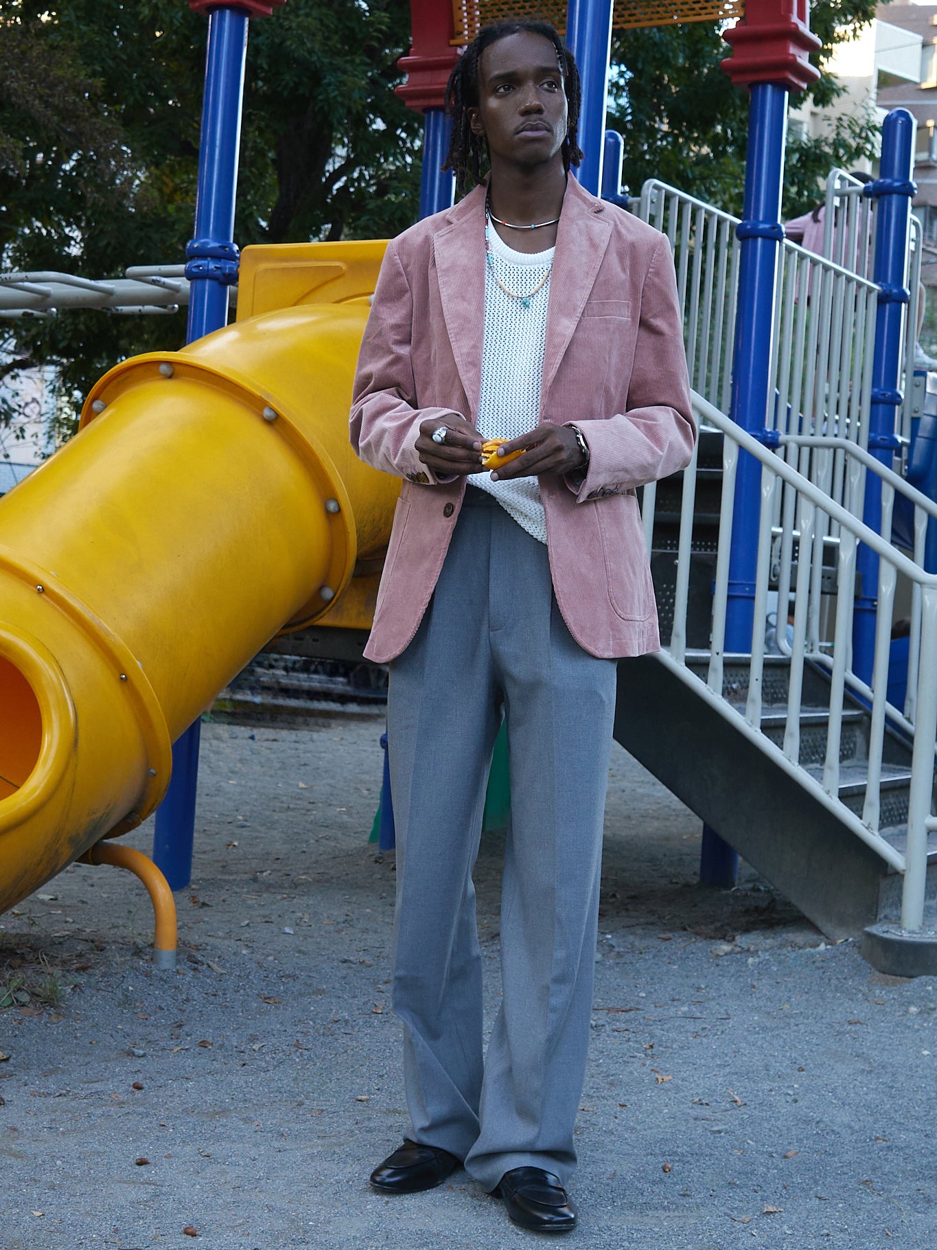 Single-breasted Corduory Blazer